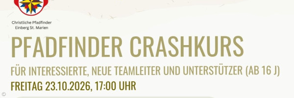Pfadfinder Crashkurs