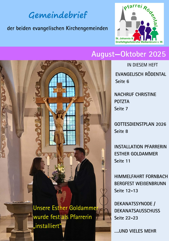 Pfarrei-Gemeindebrief Titelblatt 03-2025