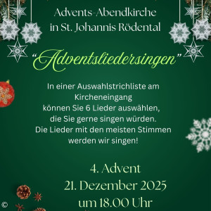 Plakat Adventssingen